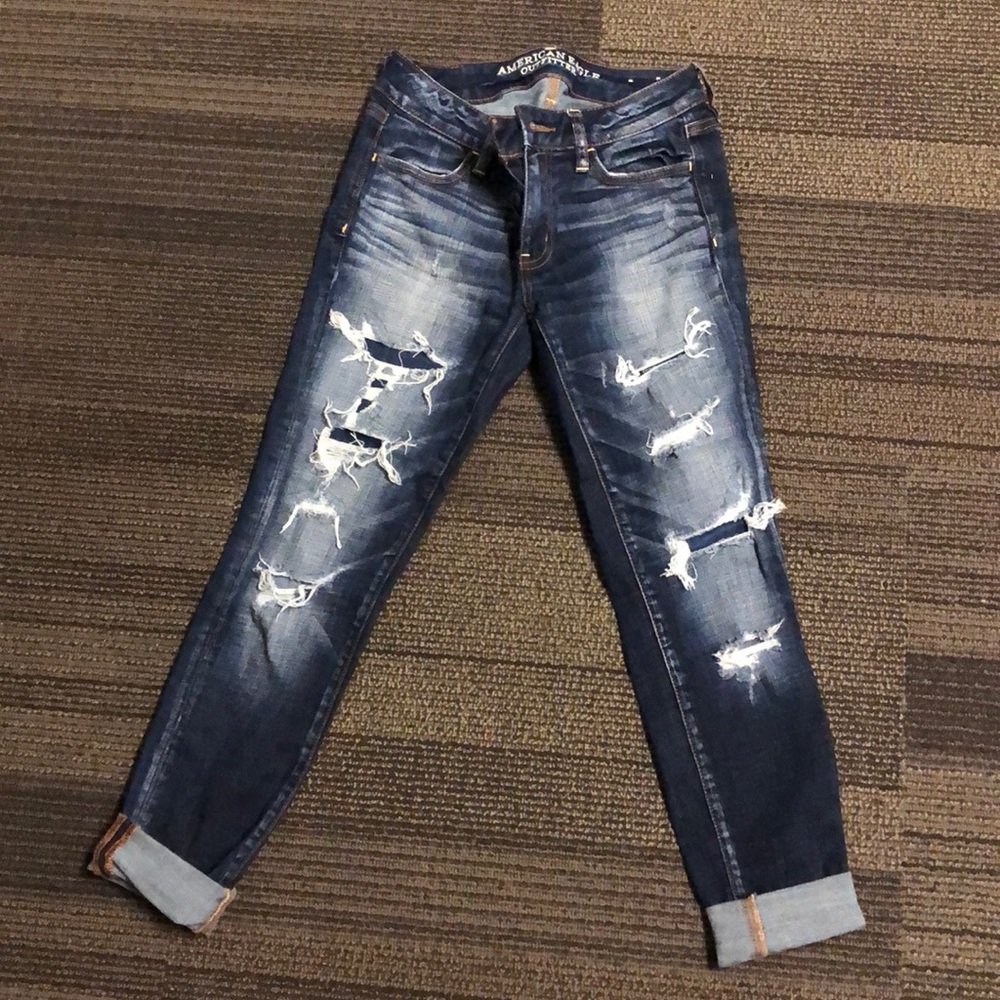 Ripped jeggings from American Eagle Outfitters